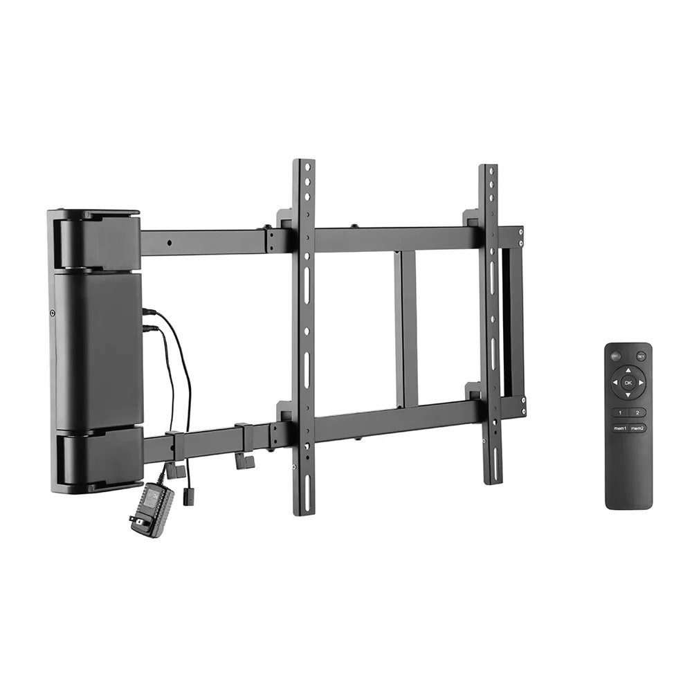 Panning Motorized TV Wall Mount With Remote Controller